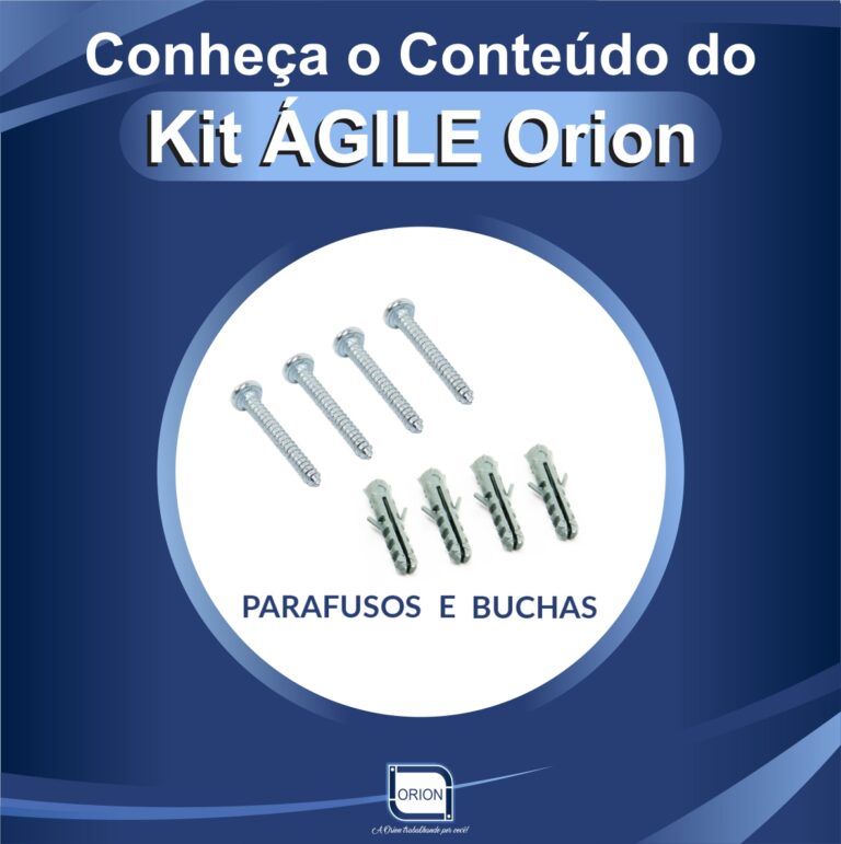 KIT AGILE ORION componentes parafusos e buchas