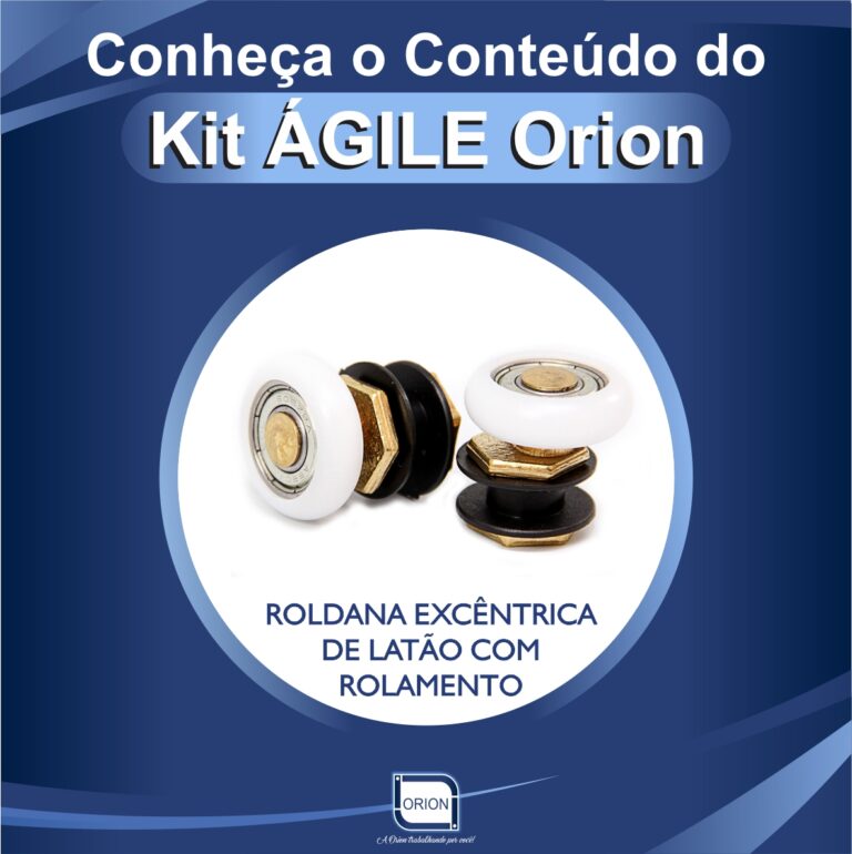 KIT AGILE ORION componentes roldana excentrica de latao com rolamento