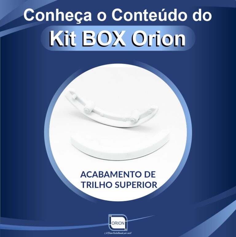 KIT BOX ORION componentes acabamento trilho superior