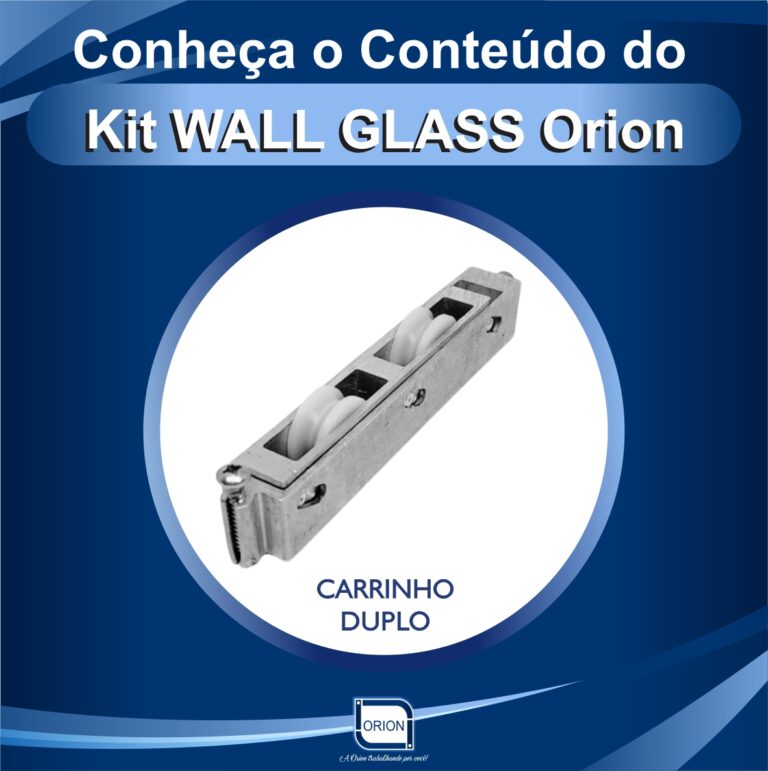 KIT WALL GLASS ORION componentes carrinho duplo