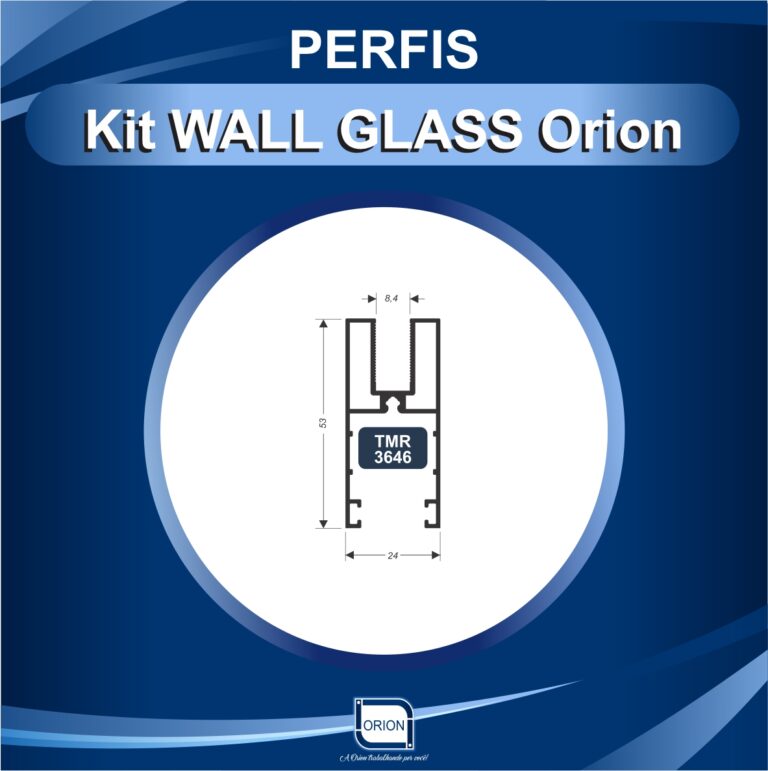 KIT WALL GLASS ORION perfil tmr 3646