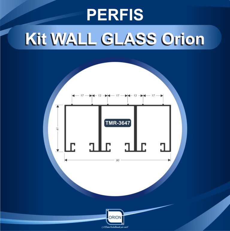 KIT WALL GLASS ORION perfil tmr 3647