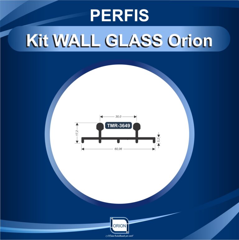 KIT WALL GLASS ORION perfil tmr 3649