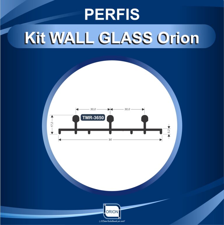 KIT WALL GLASS ORION perfil tmr 3650