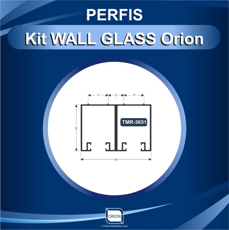 KIT WALL GLASS ORION perfil tmr 3651