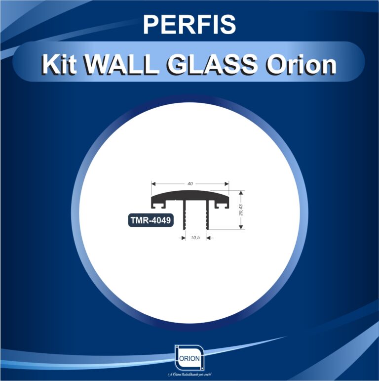 KIT WALL GLASS ORION perfil tmr 4049